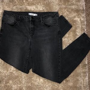 Black JustFAB skinny jeans
